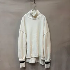 PARIGOT パリゴ ハイネック ラインニット タートルネック プルオーバーニット Trắng FREE nữ USED