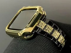 ゴールドđen★アップルウォッチバンド メタル ステンレスベルト ゴールドクロス Apple Watch保護カバー メッキTPUケース 38 40 41 42 44 45 46 49mm ultra1 2 3 nam nữ 高級 重厚感 十字架 ゴシック調