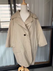 QUARTERLY 日本製 ステンMàu sắcÁo choàng Be コクーンシルエット Cotton100% ラックス ベイクルーズ