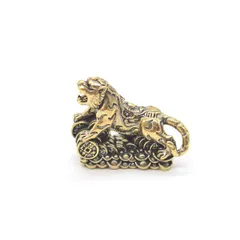 寅 虎 ミニチュアKích cỡ 1.5cm 金属製置物 西の守護神 trắng虎 干支 十二支