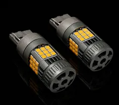 三菱 ギャラン フォルティス H19.8～H27.3 リア CY4A 爆光 T20 シングル/T20ピンチ部違い兼用 アンバー LED ウインカー 冷却ファン搭載 ハイフラ防止抵抗内蔵 2個bộ 車検対応