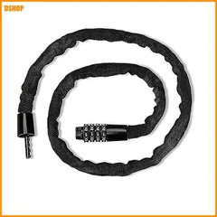 miễn phí vận chuyển★チェーンロックバイクロック 自転車ロック 盗難防止 全長95±3CM コンパクト 軽量 頑丈 Đen (φ直径4mm)
