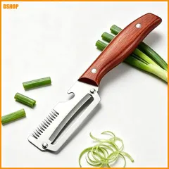 miễn phí vận chuyển★キッチン用ピーラー 千切りスライス可能 3in1 多機能野菜ピーラー 皮むき器 栓抜き兼用 千切りスライス可能 ステンレ