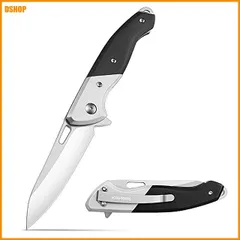 miễn phí vận chuyển★SWISS+TECH フォールディングナイフ 折りたたみナイフ アウトドアナイフ ステンレス鋼製ブレード đen檀木&ステン