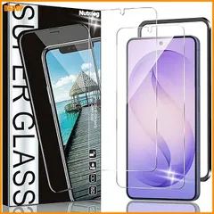 miễn phí vận chuyển★Nutmeg 対応 Galaxy S26 5G 用 ガラスフィルム 2 枚 ガイド枠付き 強化ガラス | galaxy