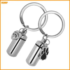 miễn phí vận chuyển★遺骨 キーホルダー ペンダント付き防水型骨壷カプセルキーホルダ (2個) | ー ペンダントメモリアル高い密封性防湿と遺