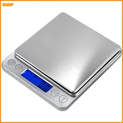 miễn phí vận chuyển★キッチンスケール 0.1g 単位 計量器 3kg 測り 料理 風袋引き オートオフ計量可能機能 乾電池付 (0.1～30