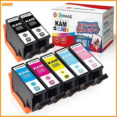 miễn phí vận chuyển★GPC Image KAM-6CL-L 6色パック+ KAM-BK-L (計7本) 増量タイプ エプソン 用 インクカー