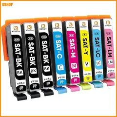 miễn phí vận chuyển★【KONOink】Epson用 SAT SAT-6CL サツマイモ C/M/Y/LC/LM 各1本 6色＋đen2本 8本セ