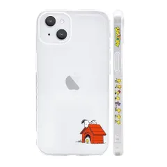 【数量giới hạn】6.1インチ ストラップホール付き］ レンズ保護 ワイヤレス充電対応 アイフォン14 ［軽薄型 スマホケース キャラクター 対応 保護カバー クリア ケース 透明B 用 iPhone14 スヌーピー