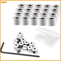 miễn phí vận chuyển★ピンバッジのピンバッチ 留め具 金具 ネジ式キャッチ 銀色 6×5mm 20個bộ(箱入り)