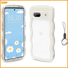 miễn phí vận chuyển★Google Pixel 6A かわいい ケース 波状フレーム うねうね 耐衝撃 グーグル ピクセル6A 6.1インチ用