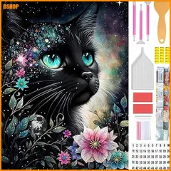 miễn phí vận chuyển★Amyaker ダイヤモンドアート キット 四角いビーズ 全面 ダイアモンドビーズ絵画キット 日本語キャンバス D(2)