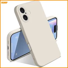 miễn phí vận chuyển★SATLITOG iPhone 16 対応 ケース スクエアエッジ リキッドシリコン 耐衝撃 マイクロファイバー内張り
