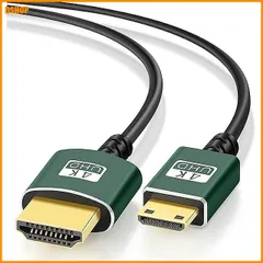 miễn phí vận chuyển★Thsucords 細柔らかい & 薄型 ミニ HDMI to HDMI ケーブル 1M(2)