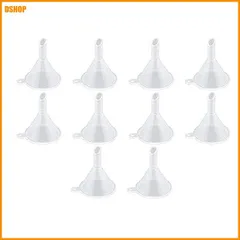 miễn phí vận chuyển★ミニ漏斗 じょうご 10個bộ じょうご 小さい ミニ プラスチック 透明 ろうと ロート プラスチック製 液体移送用