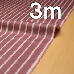 ３ｍ お買い得 Cotton40ダブルガーゼ生地 ストライプ ウィンターローズ