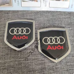 mới 高品質 アウディ Audi ロゴ エンブレムバッジ ステッカー  2個bộ