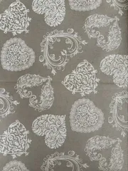フランス 輸入Cottonファブリック shabby heart ハート柄 カットファブリック Trắng カルトナージュ スツール Túi xách