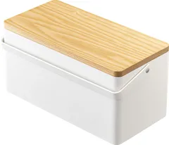 山崎実業(Yamazaki) 裁縫箱 Trắng khoảng W27XD14XH13.5cm タワー 可動式トレー 取っ手付き 5060ym 2f6afbc2