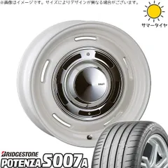 クラウン カムリ マークX 225/45R18 サマータイヤ ホイール 4本bộ | ブリヂストン ポテンザ S007A × クリムソン ディーン クロスカントリー マーガレットTrắng 18インチ 8J +35 5穴114.3