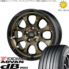 セレナ アルテッツァ カローラルミオン 215/45R17 サマータイヤ ホイール 4本bộ | ヨコハマタイヤ アドバン デシベル V553 × ホットスタッフ マッドクロス グレイス ブロンズクリア/リムĐen 17インチ 7J +45 5穴114.3