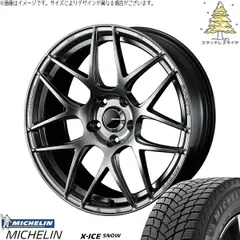 ランエボ 5 6 225/40R18 スタッドレスタイヤ ホイール 4本bộ | ミシュラン エックスアイス スノー × ウェッズ ウェッズスポーツ SA27R プラチナシルバーĐen 18インチ 8.5J +35 5穴114.3