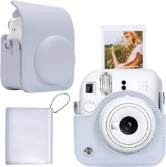 【数量giới hạn】mini instax 13/12/11 FUJIFILM インスタントカメラ 互換品 Trắng Aenllosi収納ケース ショルダーストラップ付き