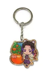 【中古】雑貨 胡蝶 しのぶ(みかん) メタルキーホルダー 「鬼滅の刃」 愛媛giới hạn