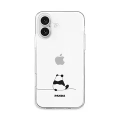 【mới】 AKAN iPhone 16 ケース ソフトクリアケース [ 透明 密着痕防止 TPU 変色しにくいUVプリント 防塵 ワイヤレス充電 ] かわいい phổ biến キャラクター アップル アイフォンケース AK27011i16 パンダ 【国内chính hãng】