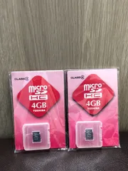 【mới・未使用】マイクロSDHCメモリカード(4GB)2個bộ