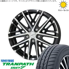 ステップワゴン 205/60R16 サマータイヤ ホイール 4本bộ | トーヨータイヤ トランパス MP7 × 共豊コーポレーション スマック グレイヴ サファイアĐenポリッシュ 16インチ 6.5J +45 5穴114.3