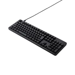 キーボード 有線 着脱式USBケーブル đỏ軸 リニア テンキー付キ Đen