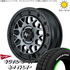 ハスラー デリカミニ ソリオ 165/65R14 サマータイヤ ホイール 4本bộ | マッドスター ラジアルAT × エムアイディー ナイトロパワー M29 スティンガー セミグロスĐenクリア 14インチ 4.5J +45 4穴100