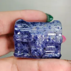ソーダライト 宝箱 カービング