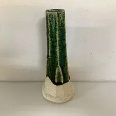 〇一輪挿し 織部焼風