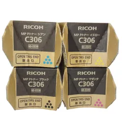 4色bộ RICOH リコー MP Pトナー C306 Đen/シアン/マゼンタ/イエロー NO.9714