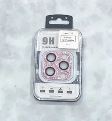 カメラレンズカバー（ラインストーン付き）全面保護　iPhone 12 ProMax　cam-726 【J】