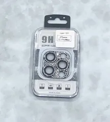 カメラレンズカバー（ラインストーン付き）全面保護　iPhone 12 ProMax　cam-727 【J】