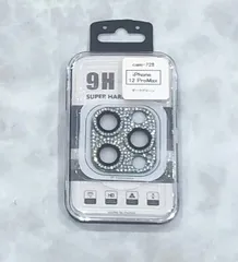 カメラレンズカバー（ラインストーン付き）全面保護　iPhone 12 ProMax　cam-728 【J】