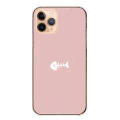 iPhone18 ProMAX ケース カバー アイフォン18プロマックス スマホケース ハードケース 魚の骨 骨 スケルトン かわいい thời trang シンプル ワンポイント 透明ケース クリア Màu sắc02