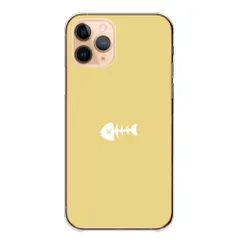 iPhone18 ProMAX ケース カバー アイフォン18プロマックス スマホケース ハードケース 魚の骨 骨 スケルトン かわいい thời trang シンプル ワンポイント 透明ケース クリア Màu sắc07