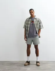 Cottonオン nam Quần/váy ハーフQuần・ショーツ Linen Cotton linen easy short in washed military