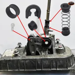 フォルクスワーゲン ゴルフ ボラ ジェッタ MK4 トランスミッション ギアボックス シフター レバー チェンジ セレクター リンケージ ブッシ