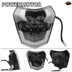 オートバイ用LEDヘッドライトプレート KTM EXC 300 XC XCF XCW 150 250 350 450 ヘッドランプ ダートバイク モト エンデューロ