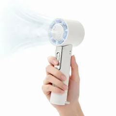 TOKAIZ(トカイズ) 2026最新 冷却プレート搭載携帯扇風機 フローナファン ハンディファン 100段階風量調節 6WAY 4800mAh大容量 最大21時間連続稼働 瞬間冷却 185g超軽量 液晶ディスプレイ 首掛け/腰掛け/卓上/折り畳み 静音 ma