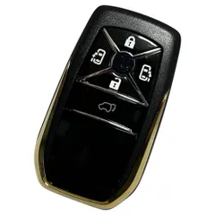 H★RiNan. 汎用 スマートキーケース キーカバー ヴェルファイア 20 エスティマ 50系 アルファード ノア ヴォクシー 5ボタン ゴールド 22b98457