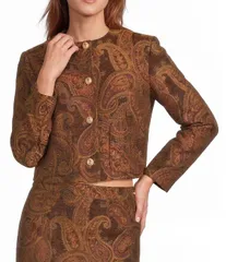 アントニオ メラーニ nữ アウター Áo khoác・ブルゾン Antonio Melani Mirren Jacquard Jewel Neckline Long Sleeve Coordinat