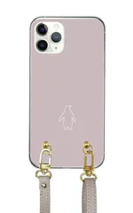 arrows Alpha2 F-51G アローズ アルファ2 シルエット ワンポイント シンプル 動物 猫 犬 Hồng パープル Xanh navy レザーベルト ストラップ 調節可能 130cm ストラップ付 Màu sắc03