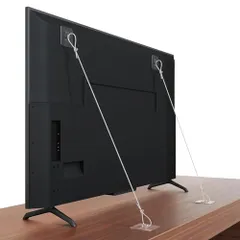 ★mới★テレビ転倒防止ワイヤー 6本bộ テレビ 家具用 耐震固定 落下防止 ステンレス製 長さkhoảng 105cm 長さ調節可能 穴あけ不要 簡単取付 地震対策 防災グッズ